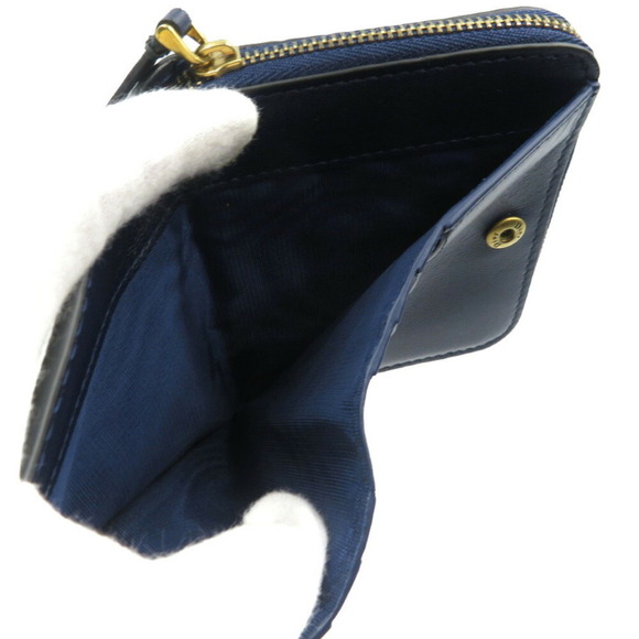 DIOR Navy Leather Wallet - Picture 7 of 9